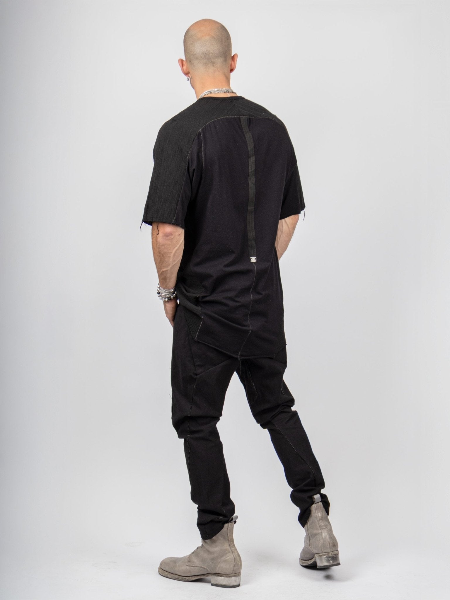 Staple 69 Micro Ondes Organic Cotton T-Shirt — Black - by Isaac Sellam