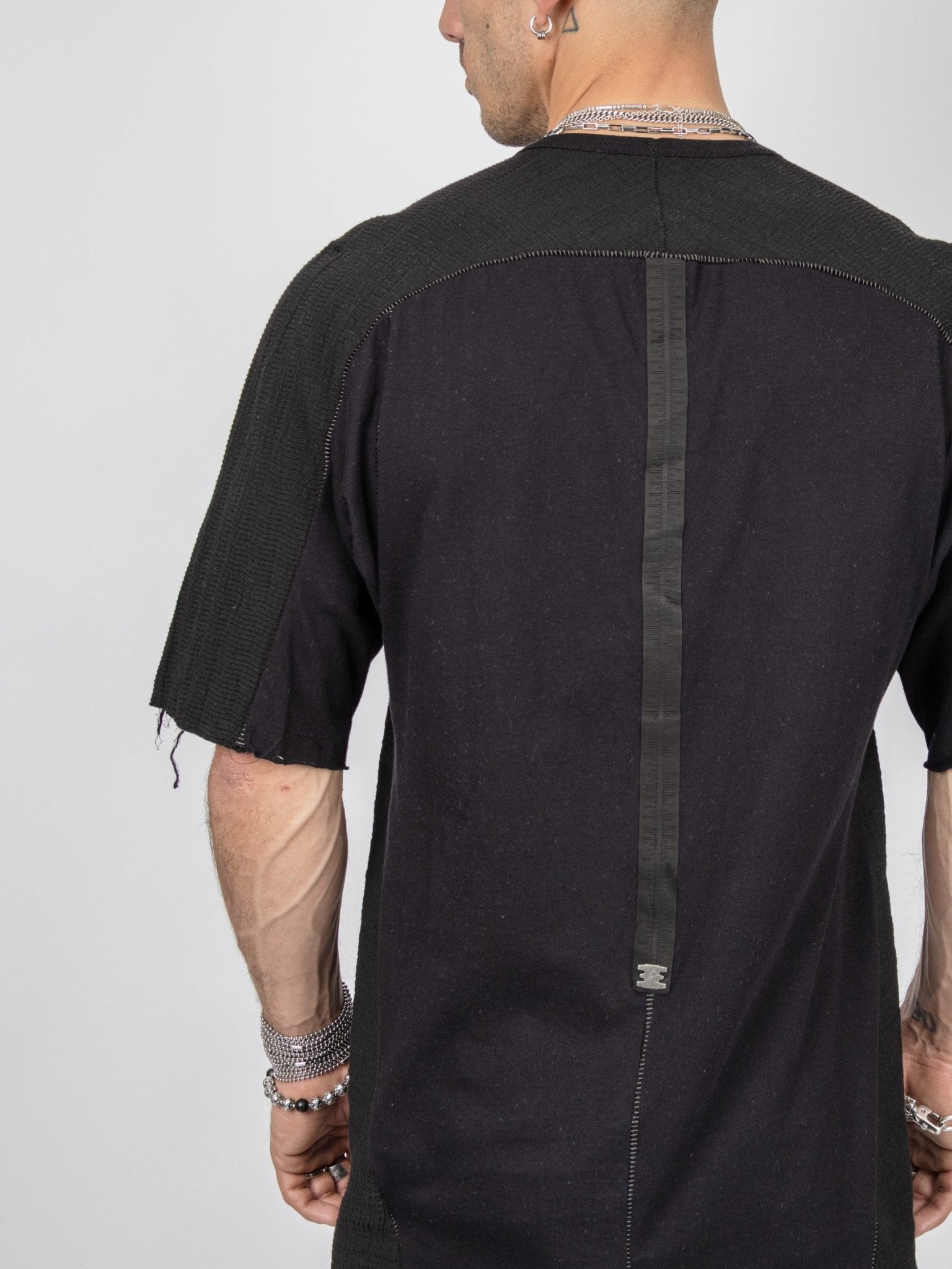 Staple 69 Micro Ondes Organic Cotton T-Shirt — Black - by Isaac Sellam