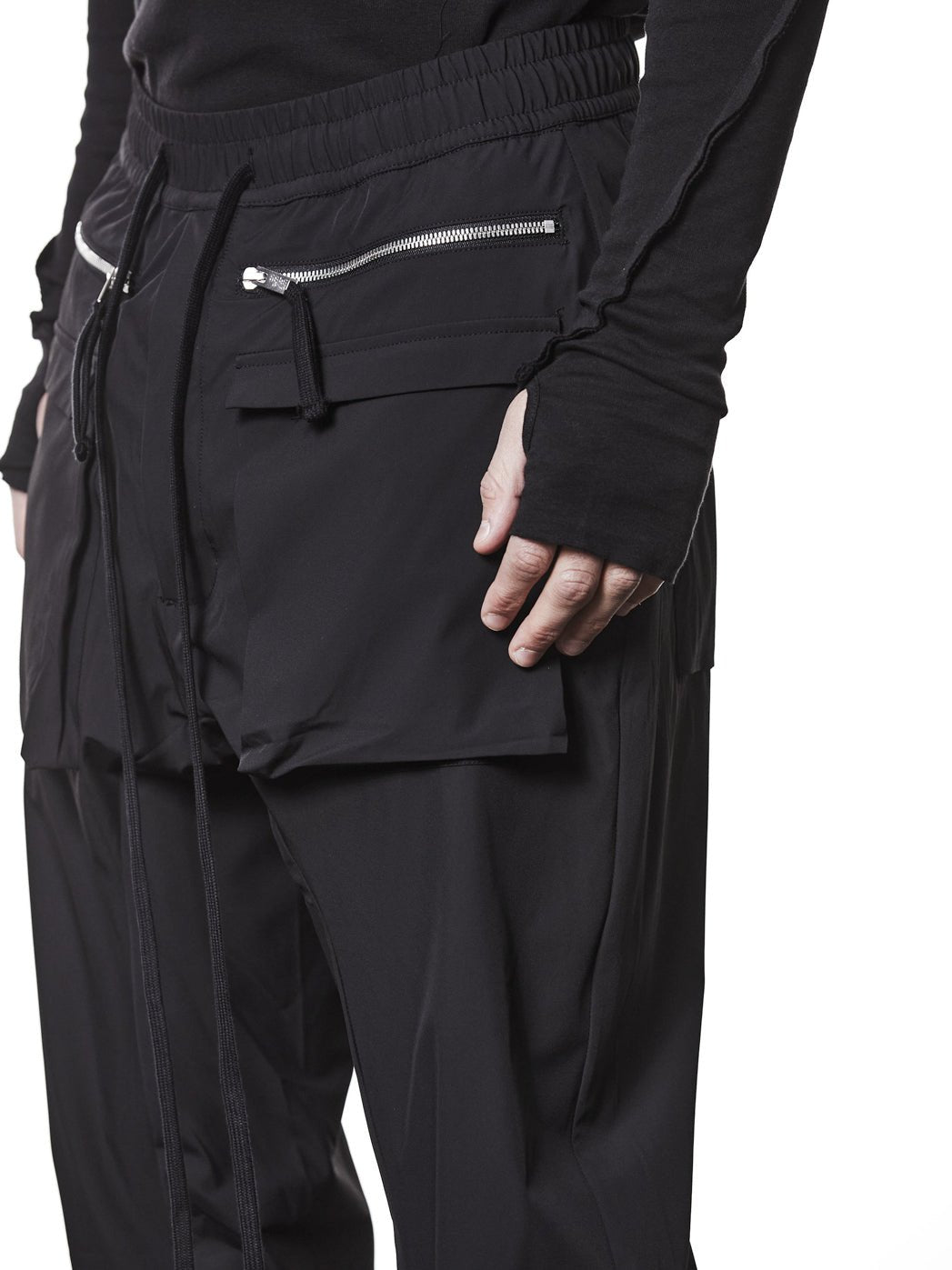 Stretch Woven Cargo Trousers - by THOM KROM