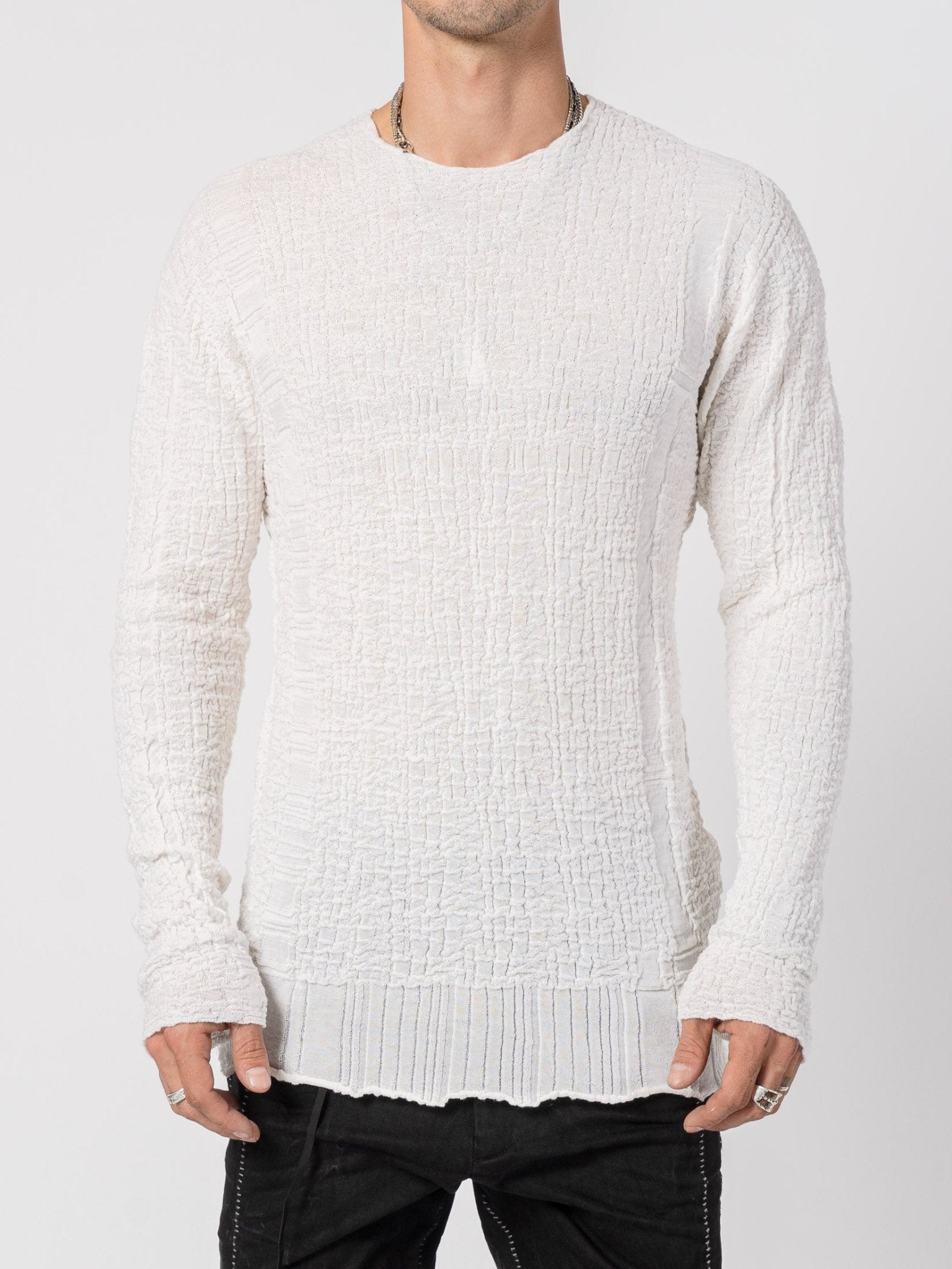 Textured Mixed - Fabric Knit - by MD75