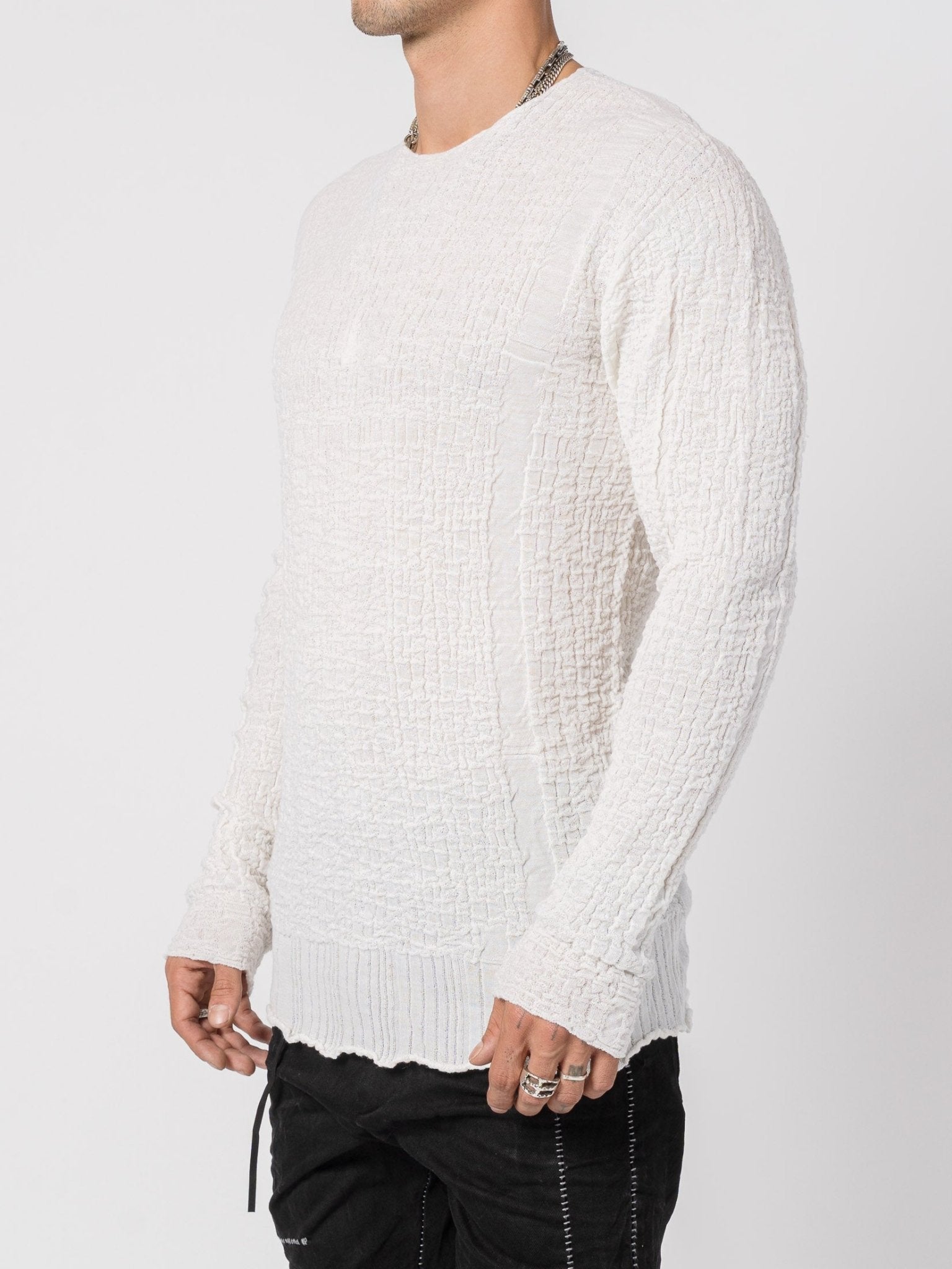 Textured Mixed - Fabric Knit - by MD75