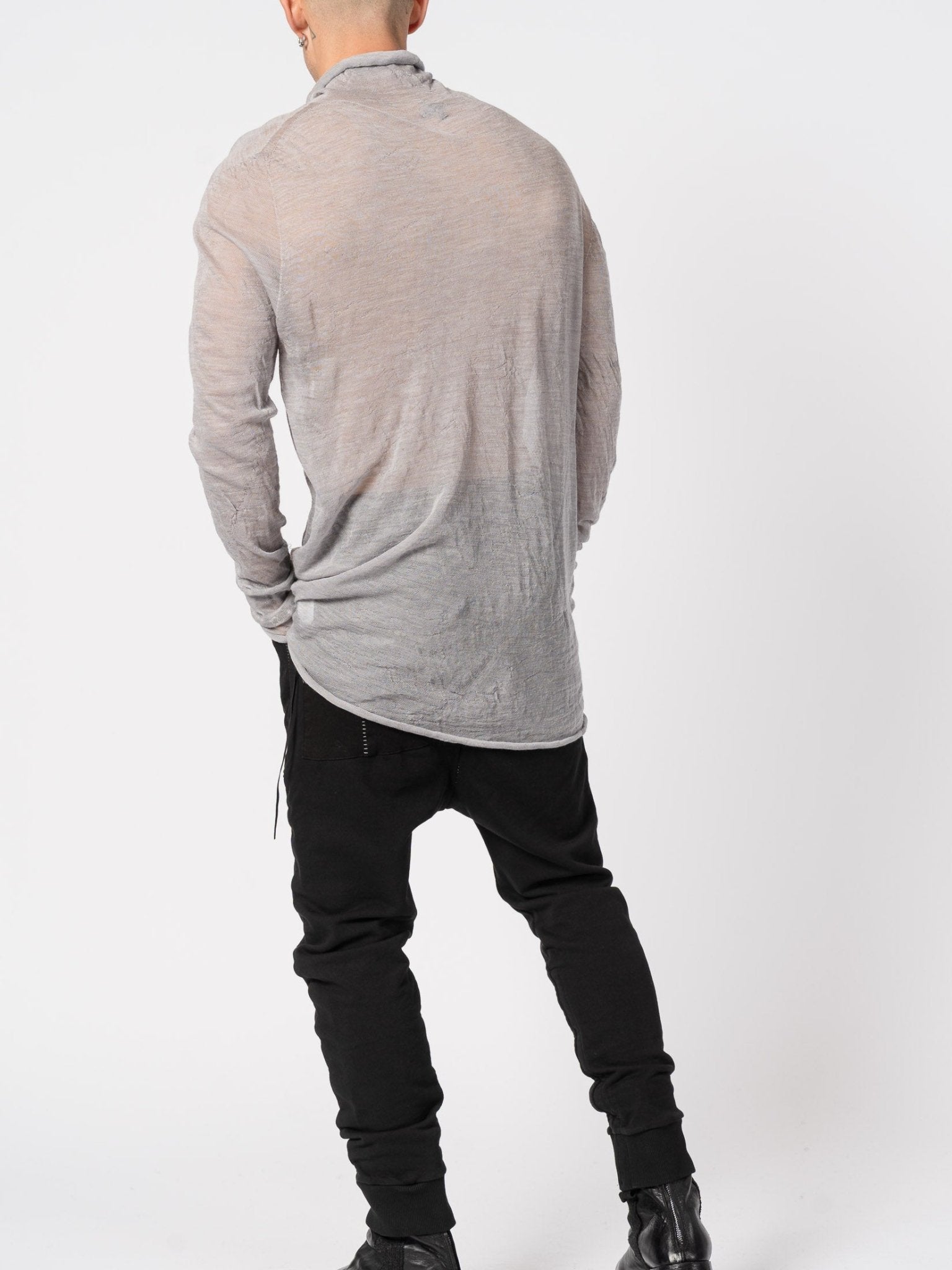 Thin Wool High Neck Knit - by MD75