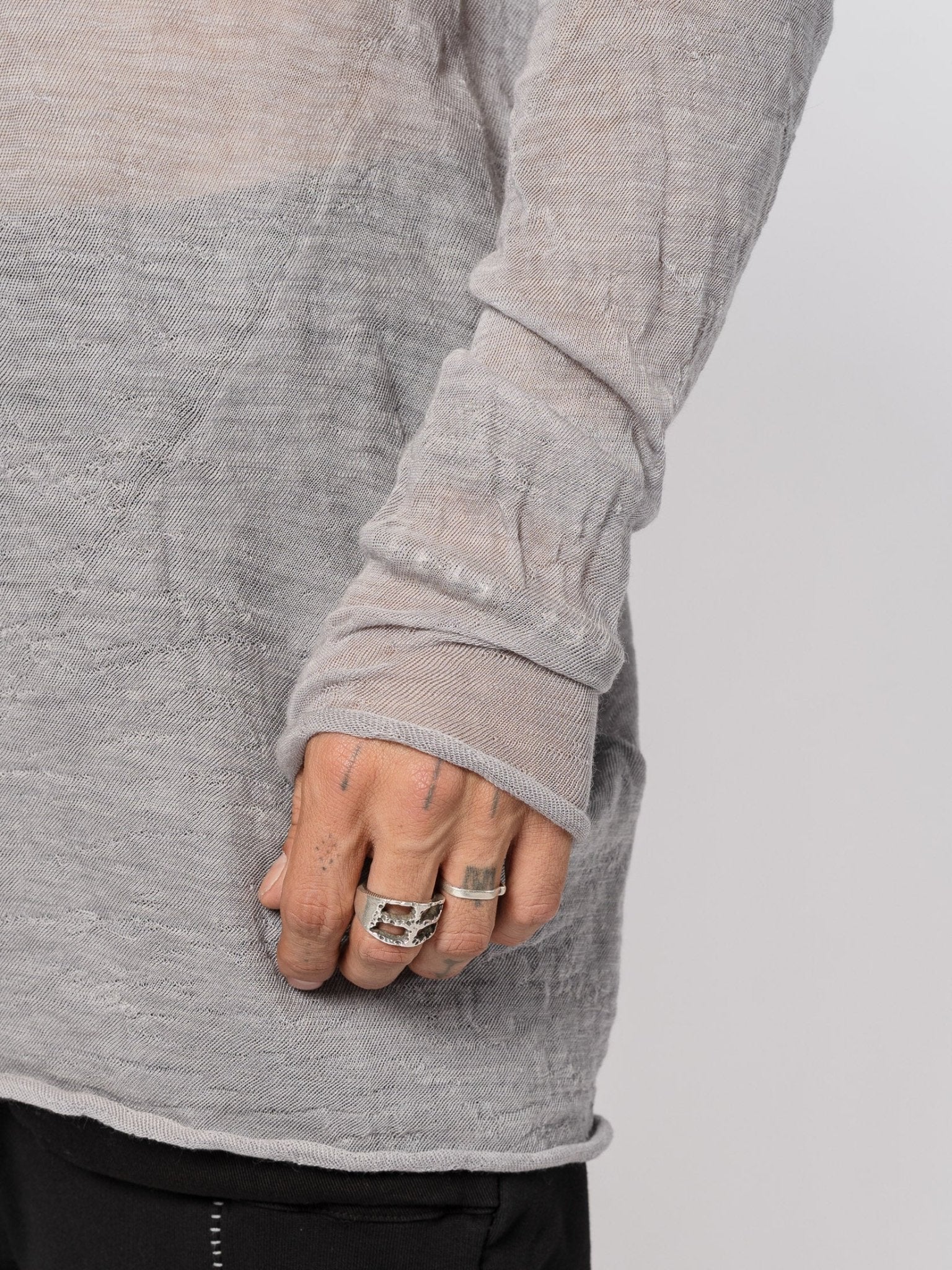 Thin Wool High Neck Knit - by MD75