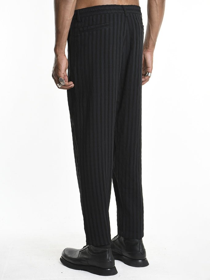 Viscose - Cotton Pleated Trousers - by LA HAINE INSIDE US