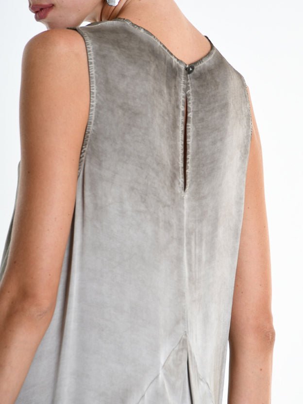 Viscose Satin Asymmetrical Dress - by LA HAINE INSIDE US